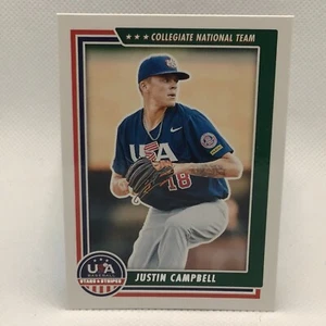 2022 Panini USA Stars & Stripes Justin Campbell #4 Collegiate National Team RC - Picture 1 of 2