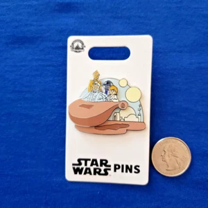 Prendedor Disney Star Wars Luke Skywalker Obi Wan R2-D2 C-3PO Landspeeder Tatooine - Imagen 1 de 2