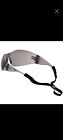 Bolle B-Line BL10CF PC Frame Smoke Safety Glasses Wrap Around with cord.
