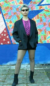 petite mademoiselle Damenjacket Jacke 90er True Vintage 90s ladies blazer black - Bild 1 von 11
