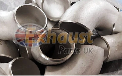 48mm OD x 3mm 90 Degree Bend Elbow 304 Stainless Custom Exhaust Manifold Elbows - Image 1 of 4