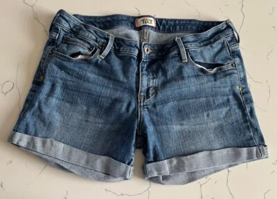 Women's Tilt  Denim Jean Short Shorts Size 11 Measures 32 Waist Pockets - Image 1 of 4