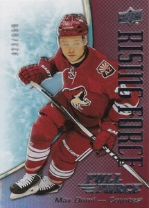 2015-16 Upper Deck Full Force Hockey Max Domi Rising Force Acetate #'d /999 - Picture 1 of 2