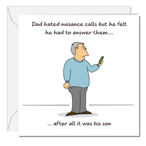 Funny Dad Birthday Card Father's Day Card from Son Cheeky Rude Humour Swizzoo - Picture 1 of 8