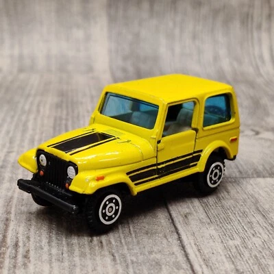 AUTO YATMING JEEP CJ 7 N°1602 GIALLA E NERA MADE IN HONG KONG - Immagine 1 di 4