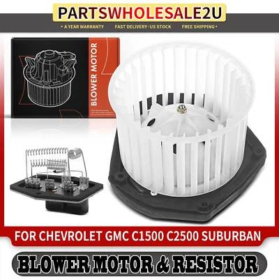 Kit de motor y resistencia soplador de climatización delantero para Chevrolet Tahoe K2500 C3500 GMC Yukon Foto 1 de 4