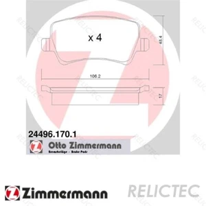 Rear Brake Pads Set Volvo Ford Land Rover:V70 III 3,V60,S80 II 2,S60 II 2,XC60 - Picture 1 of 2