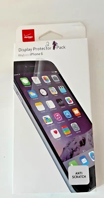 Verizon Display Protector (2 in pack), 1 Wipe and 1 Smoothing Card for iPhone 6 - Image 1 of 2
