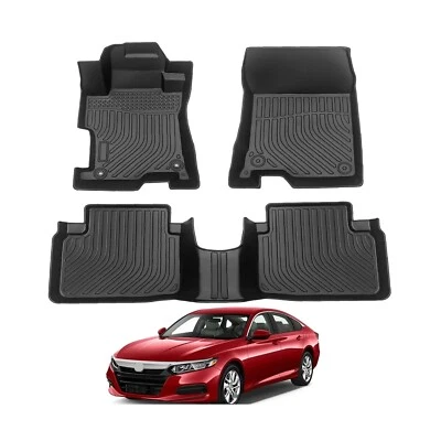 ENZVOIA All Weather Rubber Car Floor Mats 2008-2012 Accord, Accord Floor Mats