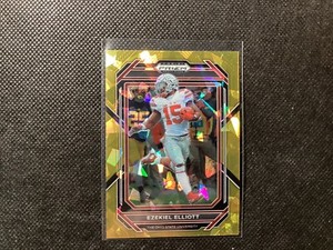 2021 Panini Prizm Draft Picks - Gold Ice Prizm #87 Ezekiel Elliott