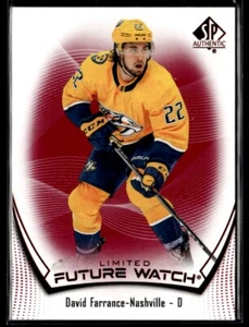 2021-22 SP Authentic limited red David Farrance Rookie #117 - Picture 1 of 2