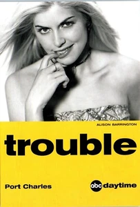 Trouble, Port Charles, Alison Barrington, ABC Tageswerbung Postkarte - Bild 1 von 2
