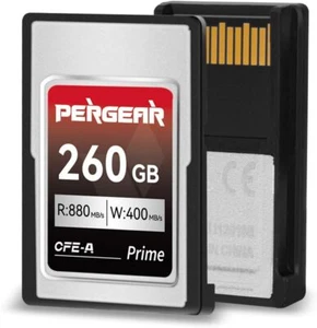 PERGEAR Profesional 260GB CFexpress Type A Memory Card Up to 900MB/s Write Speed - Picture 1 of 7