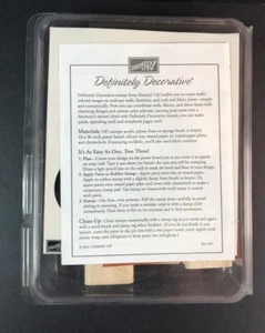 Stampin Up Definitiv Deko Ente Gummiente Stempelset Welle Hut Rad 2001 - Bild 1 von 3