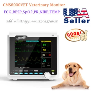 CMS6000-VET Portable Veterinary Patient Monitor Vital Signs 6 parameters,USA - Picture 1 of 7