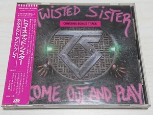 TWISTED SISTER - Come Out And Play JAPAN CD Sticker OBI Ultra Rare 32XD-391 - Foto 1 di 16