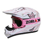 ZORAX ZOR-X18 Kids Junior Motorbike Motorcycle Motocross MX Helmet + Goggles