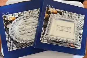 Alef Judaica - passende versilberte Sederplatte & Matzah Tablett - Neu im Karton - Bild 1 von 8