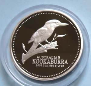 Australia. 2002 2oz - Silver Kookaburra. Cased Proof - Picture 1 of 6