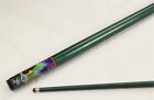 Cannabis Leaves Green Graphite Centre Jointed 2-piece Pool Snooker Cue NEW