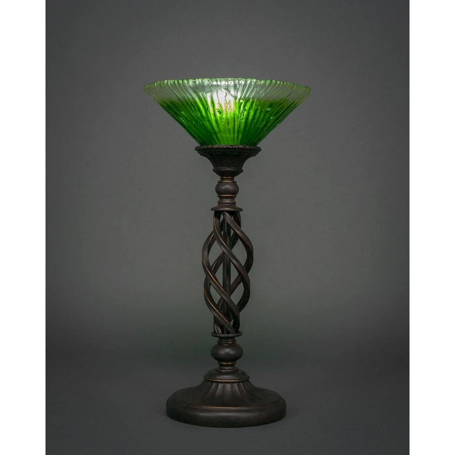 Lámpara de Mesa Toltec Eleganté, Granito, 10" Cristal Verde Kiwi - 63-DG-437 Foto 1 de 1