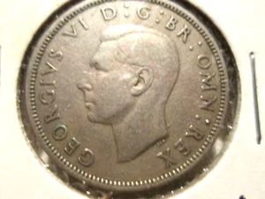 1948 GEORGIVS VI GREAT BRITIAN TWO SCHILLING COIN. - Picture 1 of 2