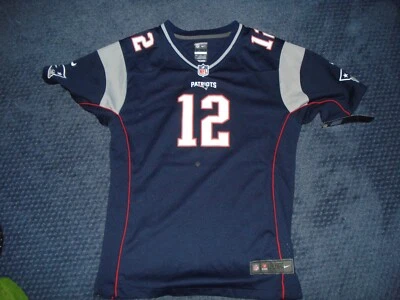 Camiseta Tom Brady Nike XL para niña, talla mediana azul nueva con etiquetas Foto 1 de 2