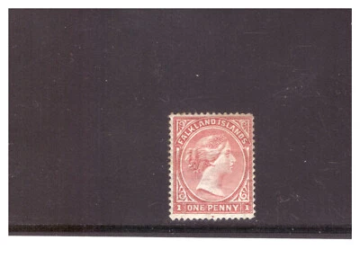 FALKLAND ISLANDS SC. 7 1886 1 PENCE QUEEN VICTORIA MH YE10 - Image 1 of 2