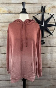 Scoop Women’s French Terry Dip Dye Long Sleeve Hoodie Size XL - Picture 1 of 9