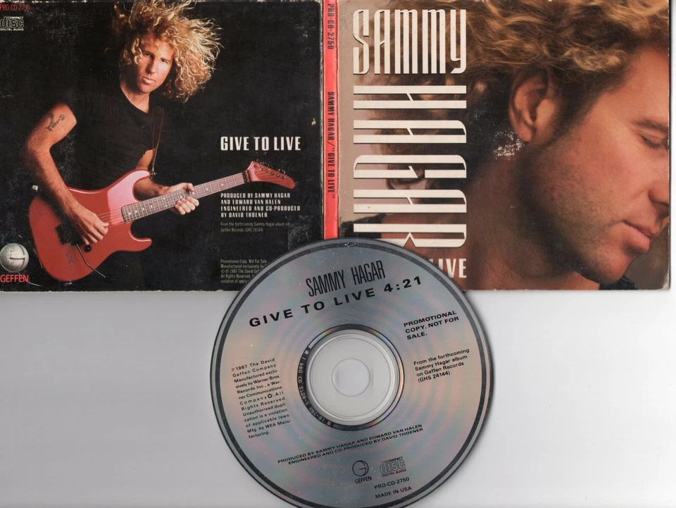 Sammy Hagar Promo-CD GIVE TO LIVE © 1987 USA 1-track Hard Rock - in digipak - Bild 1 von 1