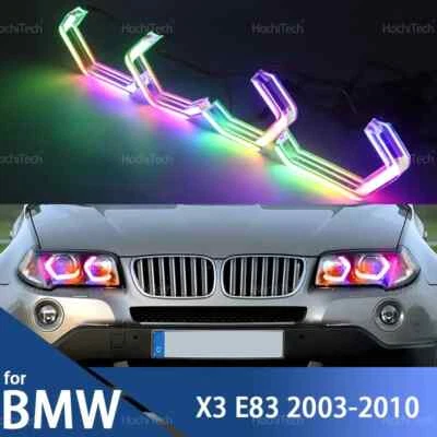  Kit de anillos ojos de ángel estilo dinámico RGB Dynamic M4 control de aplicación para BMW X3 E83 2003-2010 Foto 1 de 4