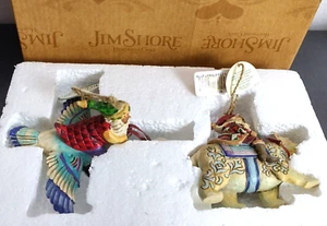 Jim Shore Standing, Hanging Ornaments, Polar Bear & Goose, Christmas Deco NEW - Picture 1 of 7