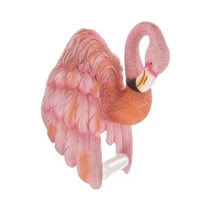 Rare Hobby Lobby Resin Pink Flamingo Toilet Paper Roll Holder Home Decor - Picture 1 of 9