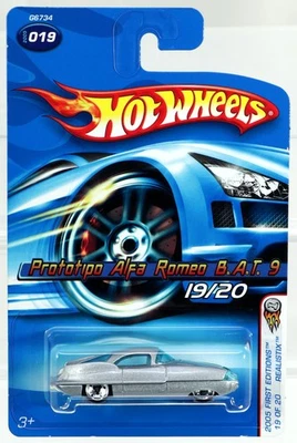 Hot Wheels Prototipo Alfa Romeo B.A.T. 9 2005 первые издания - G6734 никогда не доставалось из коробки серебро - Изображение 1 из 4