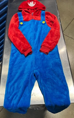 Nintendo Super Mario Brothers Boys Long Sleeve One Piece Zip Coverall - Image 1 of 4