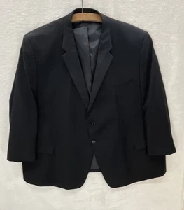 Joseph & Feiss Blazer Mens 60R Classic Fit Wool Black Suit Jacket Sports Dressy - Picture 1 of 13