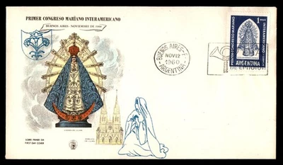 Mayfairstamps Argentina FDC 1960 Virgin Mary Church First Day Cover aau_88527 - Image 1 of 2
