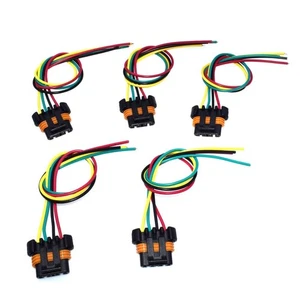 5x Alternator Plug Connector Pigtail 4 Wires For Chevrolet GMC PT1136 15306009 ] - Picture 1 of 6