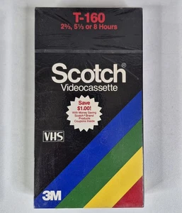 VTG 3M SCOTCH 160 VHS Video Tape Early 80's New Factory Sealed Rare - Picture 1 of 5