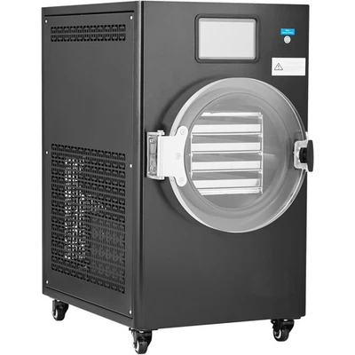 Vacuum Freeze Dryer 4-Layer Fruit Vegetable Freeze Drying Machine w/ Pump Black - Image 1 of 4