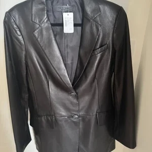 rag & bone Charles Leather Blazer - Picture 1 of 4