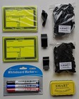 20 gelbe laminierte Preisschilder 111 x 154 mm + Schwamm + Klammern + Stifte