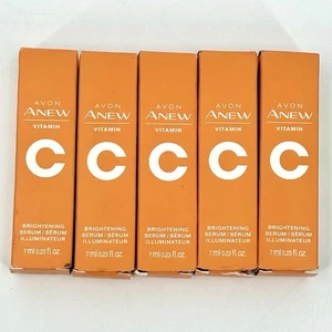 new AVON Anew Vitamin C Brightening Serum - Travel Size 0.23 oz - Lot of 5 - Picture 1 of 7