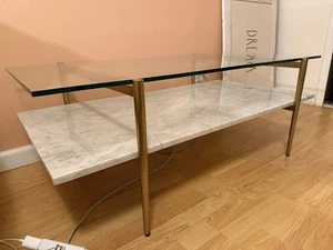 Mid-Century Art Display Marble Coffee Table - Picture 1 of 4