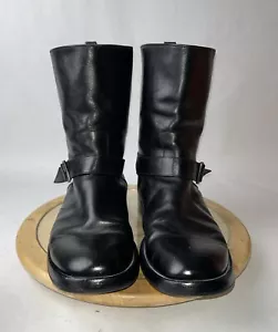 Gucci Black Leather Boots Men’s 10 D - Picture 1 of 10