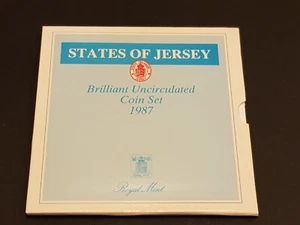 1987 States of Jersey Brilliant Uncirculated Coin Set - No Toning - Picture 1 of 20