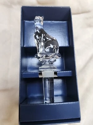 Новый в коробке полотенце полный свинец кристалл бутылка графин пробка прозрачный Cat форме - Изображение 1 из 4