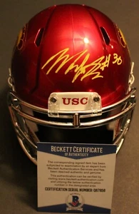 Markese Stepp Signed USC Trojans Speed Mini Football Helmet w/Beckett COA - Picture 1 of 1
