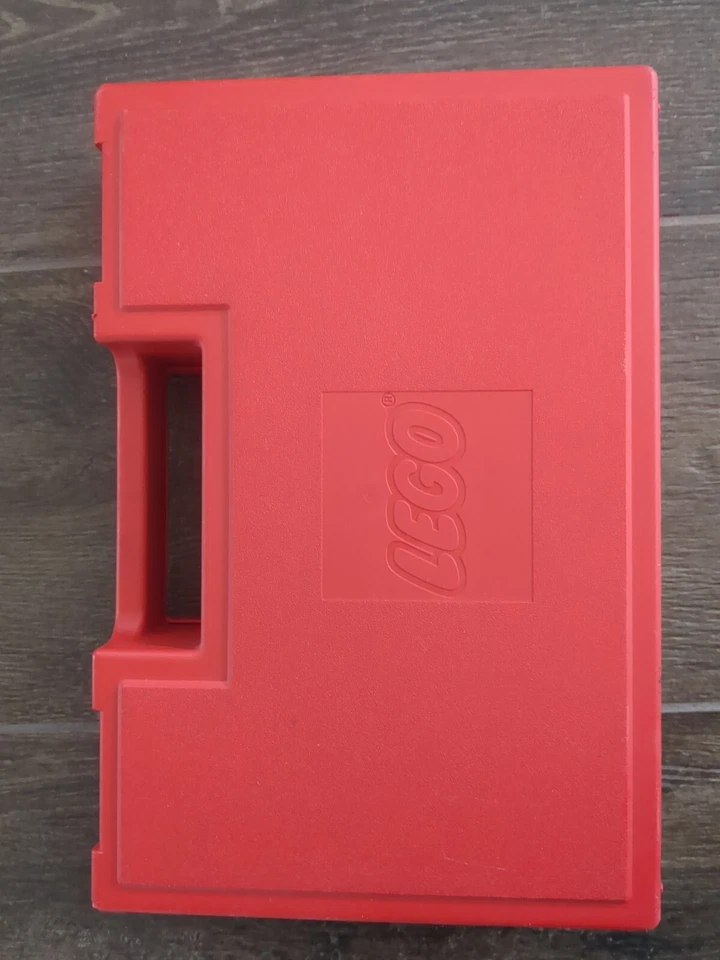 Vintage 1985 Lego Bin RED Plastic Storage Container Case Carry Box 1lbs Bricks+ - Image 1 of 4