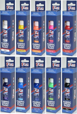 Stoff Sprühfarbe Farbe Permanent T-Shirt Textil Craft Verschiedene 60ml Farben - Bild 1 von 4